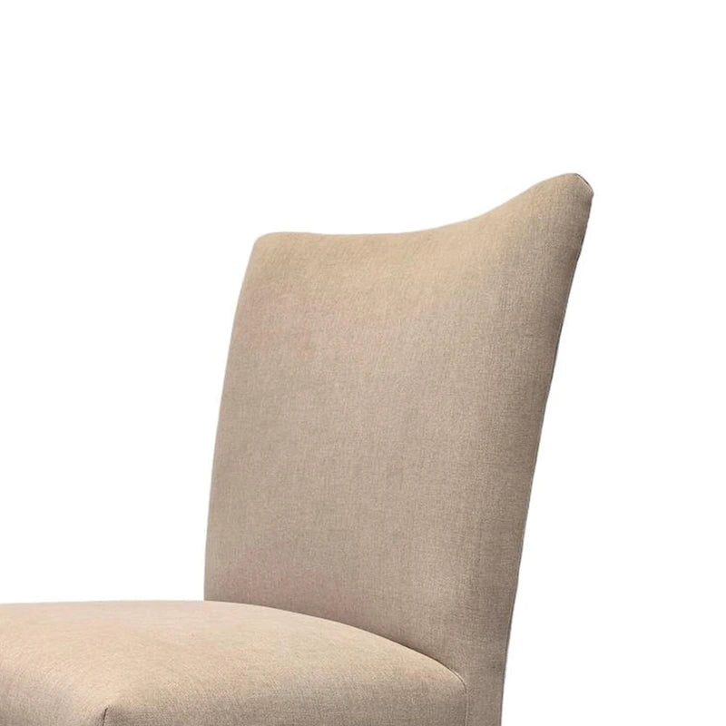 Set di 2 sedie da pranzo, beige e marroni, 2 persone