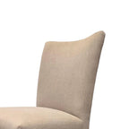 Set di 2 sedie da pranzo, beige e marroni, 2 persone