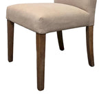 Set di 2 sedie da pranzo, beige e marroni, 2 persone