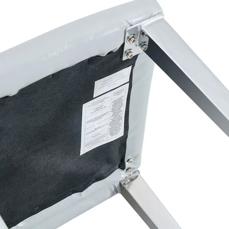 Sedia da pranzo grigio chiaro con schienale alto, similpelle, set da 2