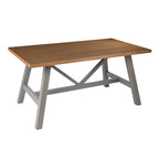 Tavolo da pranzo rettangolare A-Frame naturale/grigio, 2-4 posti a sedere