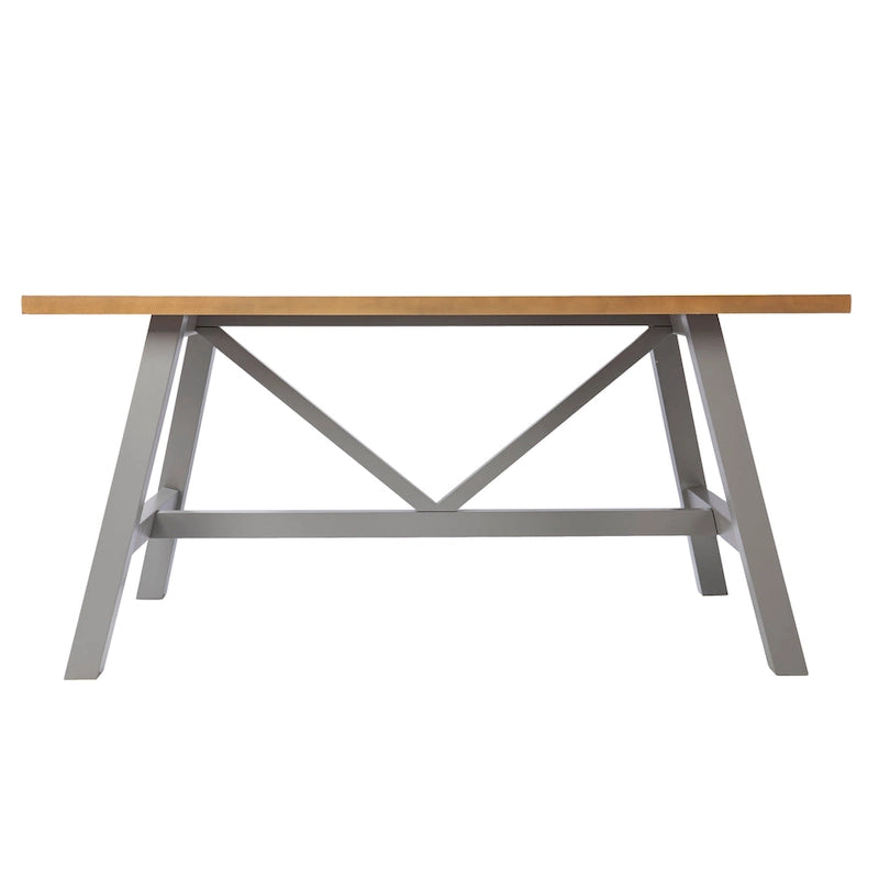 Tavolo da pranzo rettangolare A-Frame naturale/grigio, 2-4 posti a sedere