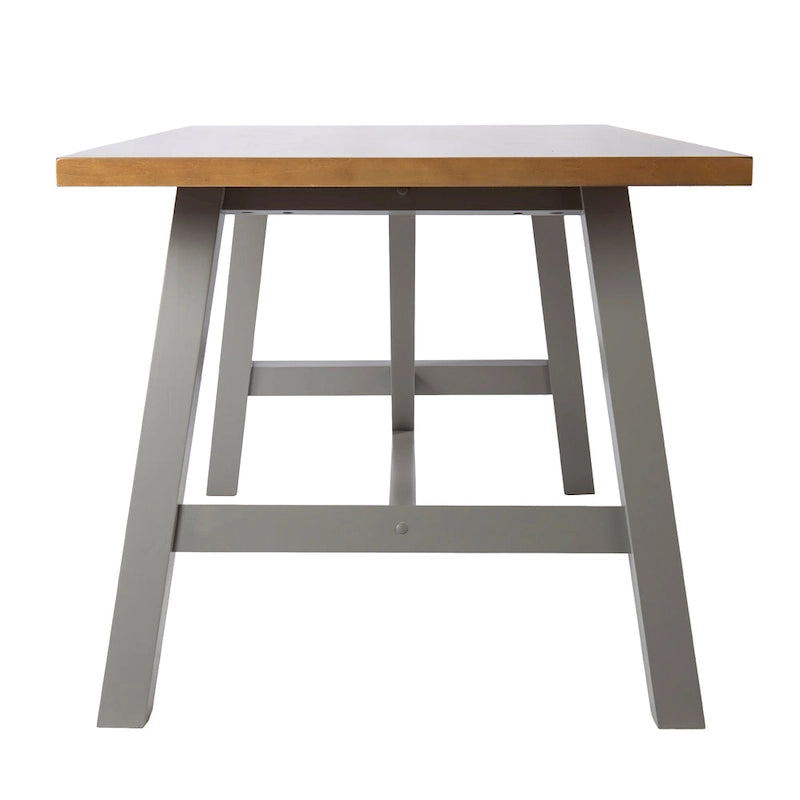 Tavolo da pranzo rettangolare A-Frame naturale/grigio, 2-4 posti a sedere