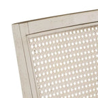 Sedia da pranzo con schienale in rattan, set da 2 (stile antico)