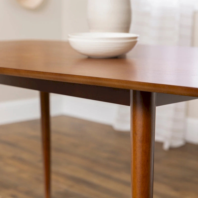 Tavolo da pranzo di metà secolo Acorn/Walnut, 6 posti
