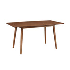Tavolo da pranzo di metà secolo Acorn/Walnut, 6 posti