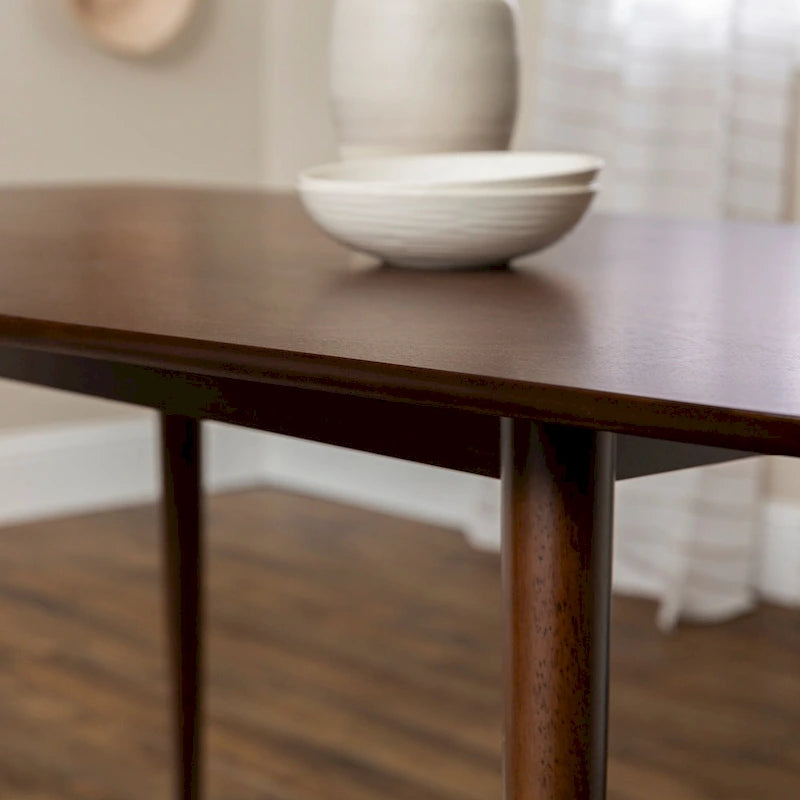 Tavolo da pranzo di metà secolo Acorn/Walnut, 6 posti