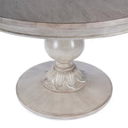 Tavolo da pranzo rotondo con piedistallo da 48", ciliegio antico / marrone ciliegio / legno di recupero, 4 posti a sedere