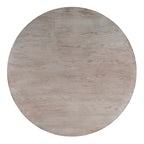 Tavolo da pranzo rotondo con piedistallo da 48", ciliegio antico / marrone ciliegio / legno di recupero, 4 posti a sedere