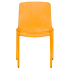 Sedia da Pranzo Trasparente Impilabile, Stile Moderno, Set da 4