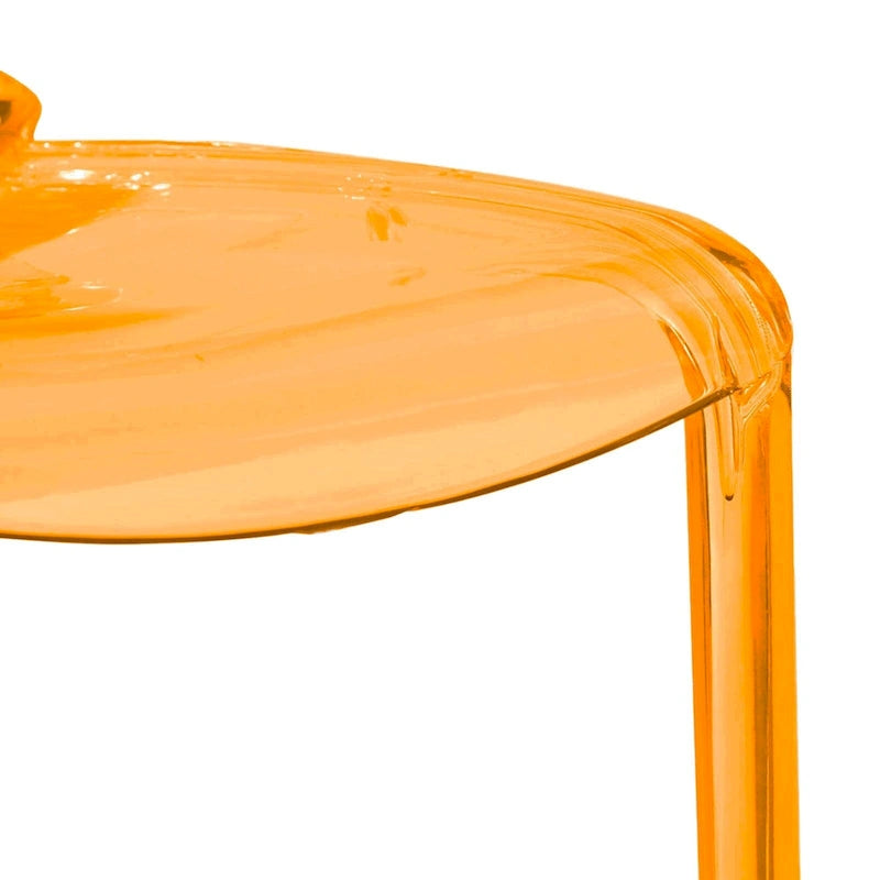 Sedia da Pranzo Trasparente Impilabile, Stile Moderno, Set da 4