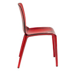 Sedia da Pranzo Trasparente Impilabile, Stile Moderno, Set da 4