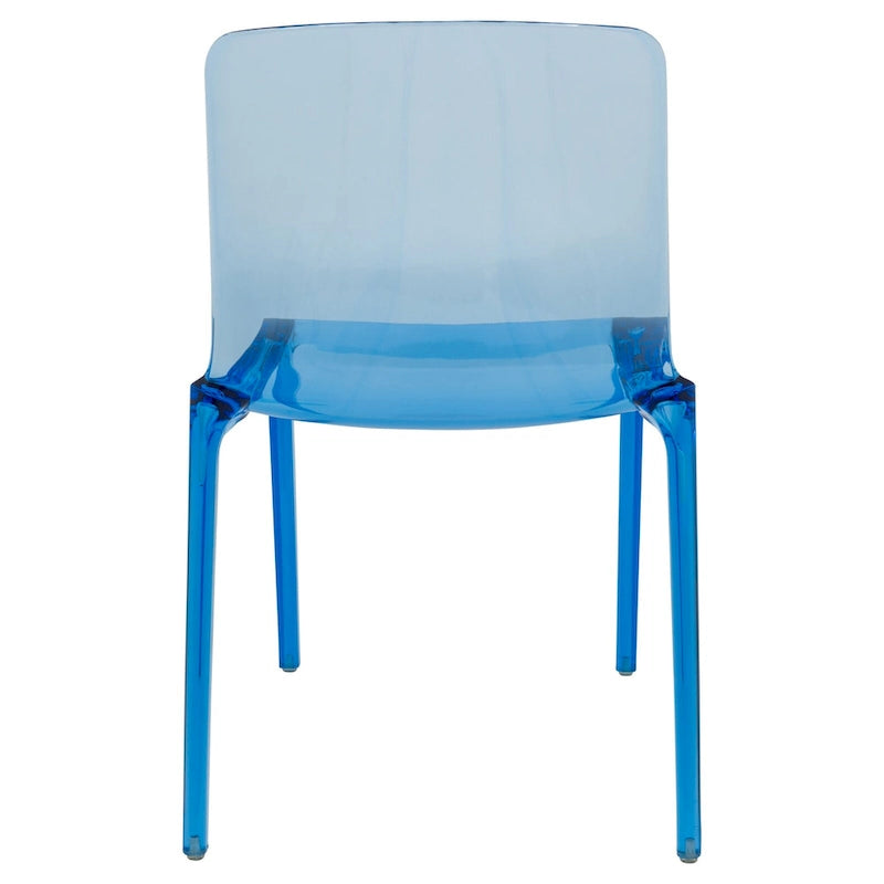 Sedia da Pranzo Trasparente Impilabile, Stile Moderno, Set da 4