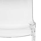 Sedia da Pranzo Trasparente Impilabile, Stile Moderno, Set da 4