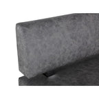 Angolo cottura reversibile grigio con gambe in acciaio inossidabile, set da 2