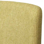 Sedie da pranzo Mid-Century, Lino Multicolore, Set da 4