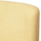 Sedie da pranzo Mid-Century, Lino Multicolore, Set da 4