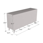 Madia 3D opaca Olmo / Bianco / Nero, monoblocco