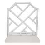 Sedia da pranzo in rattan bianco / marrone / naturale, set da 2