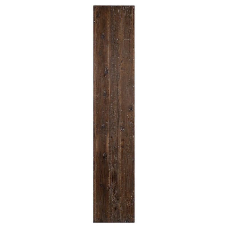 Panca in legno massello con lavaggio grigio pietroso, 1 posto