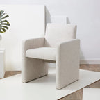 Poltrona in lino colore tortora / grigio antracite / avorio / grigio chiaro, stile moderno, 1 posto