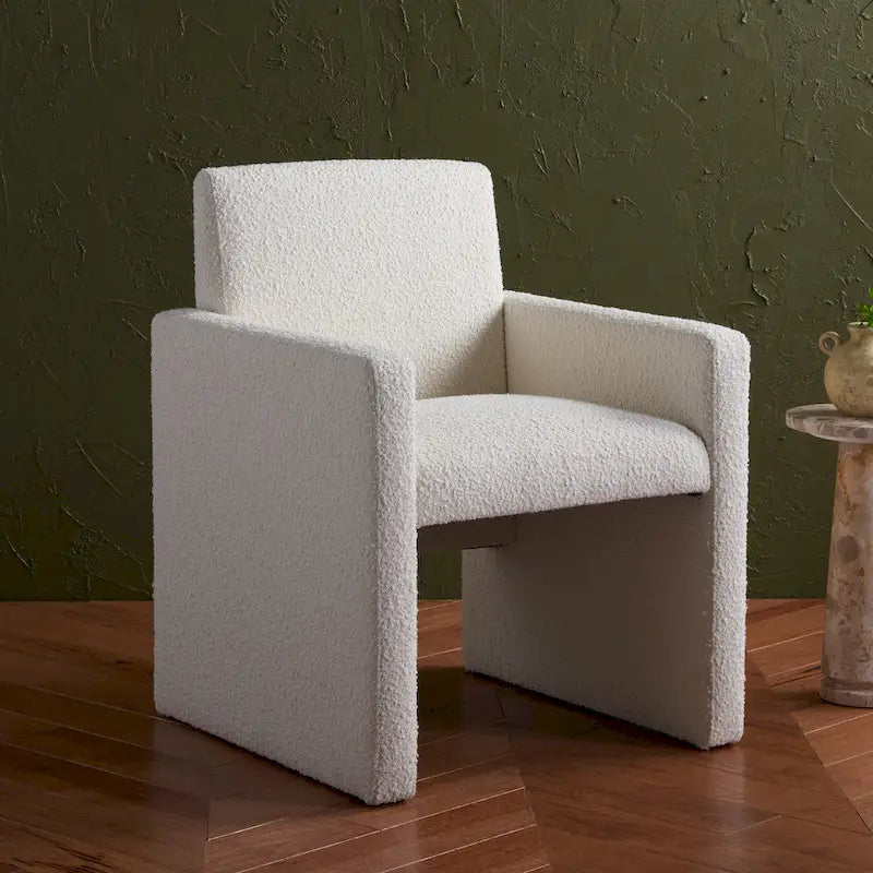 Poltrona in lino colore tortora / grigio antracite / avorio / grigio chiaro, stile moderno, 1 posto