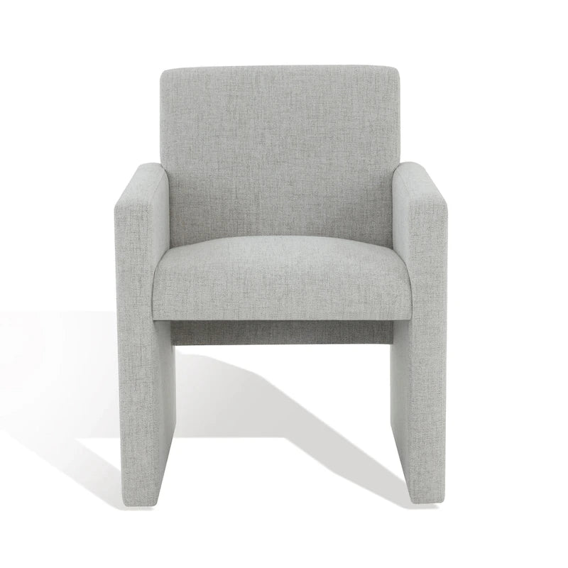 Poltrona in lino colore tortora / grigio antracite / avorio / grigio chiaro, stile moderno, 1 posto