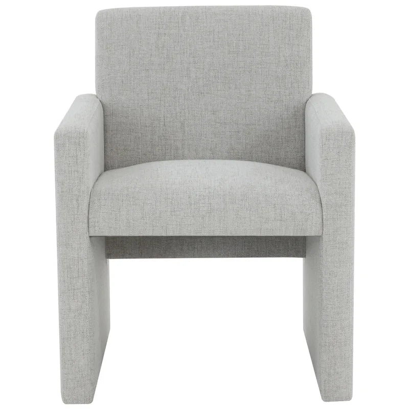 Poltrona in lino colore tortora / grigio antracite / avorio / grigio chiaro, stile moderno, 1 posto