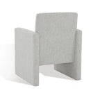 Poltrona in lino colore tortora / grigio antracite / avorio / grigio chiaro, stile moderno, 1 posto