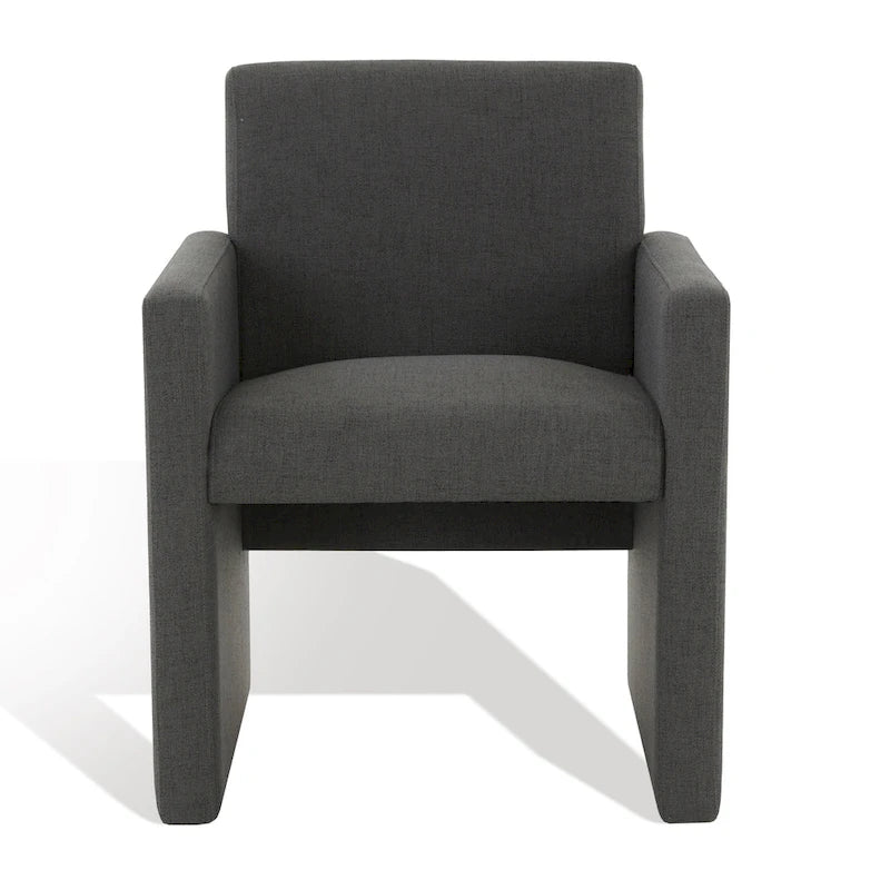 Poltrona in lino colore tortora / grigio antracite / avorio / grigio chiaro, stile moderno, 1 posto