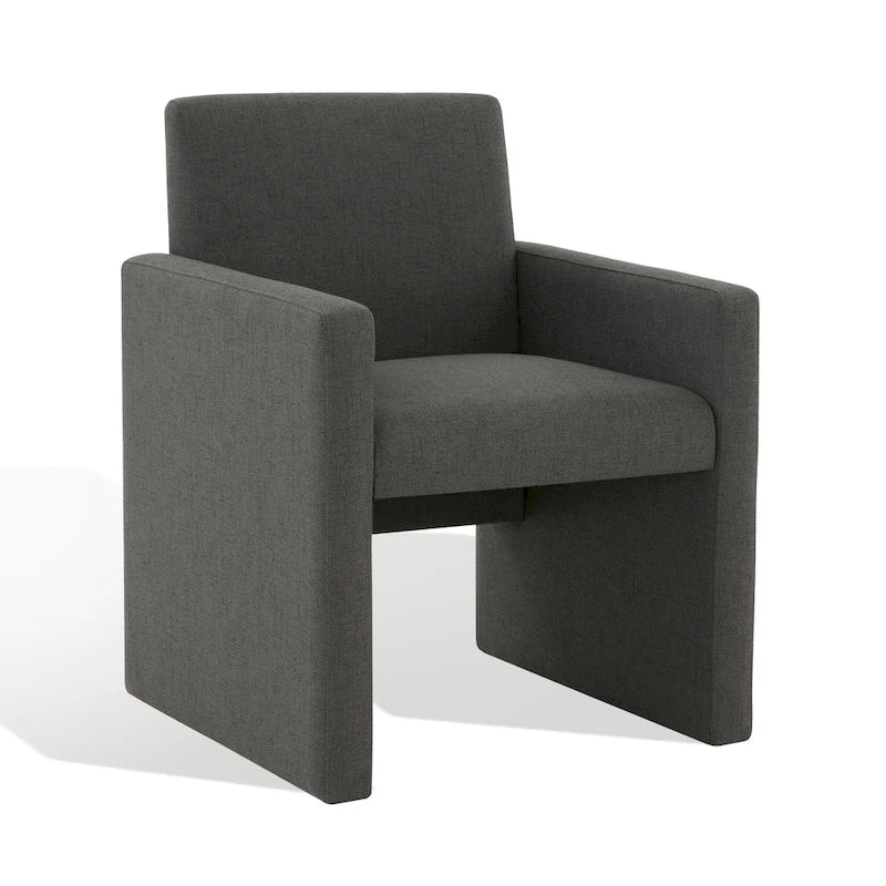 Poltrona in lino colore tortora / grigio antracite / avorio / grigio chiaro, stile moderno, 1 posto