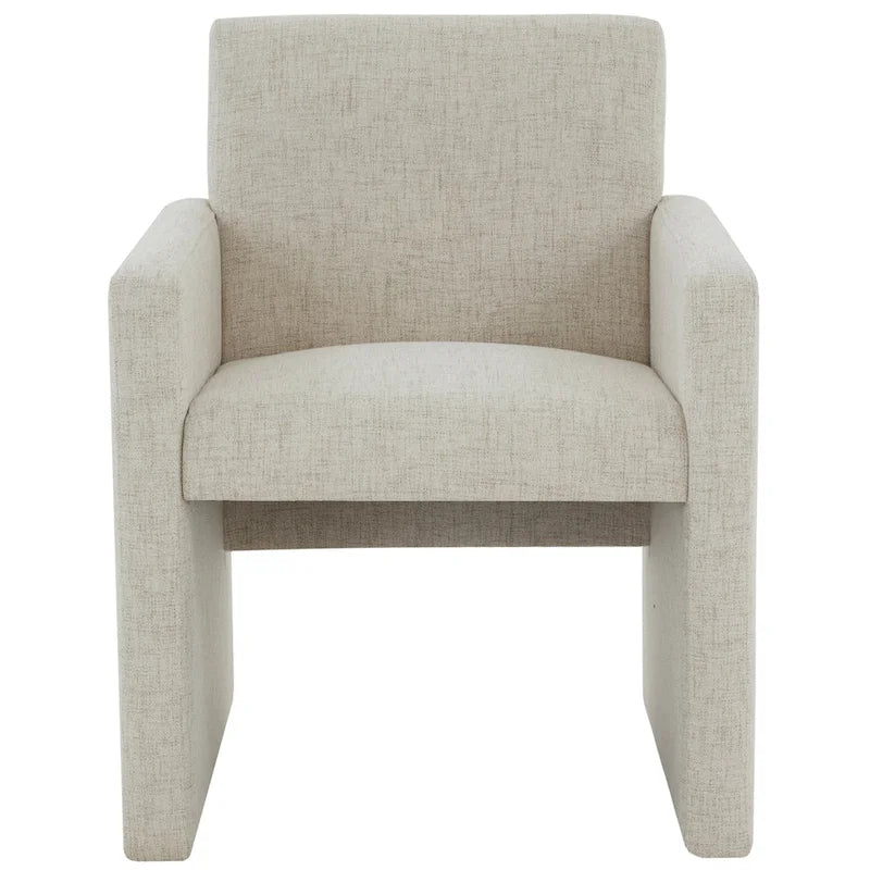 Poltrona in lino colore tortora / grigio antracite / avorio / grigio chiaro, stile moderno, 1 posto