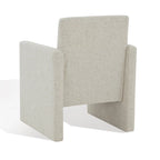 Poltrona in lino colore tortora / grigio antracite / avorio / grigio chiaro, stile moderno, 1 posto