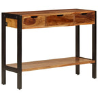 vidaXL Sideboard with 3 Drawers 43.3x13.8x29.5 Solid Sheesham Wood