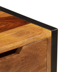 Credenza in legno di Sheesham marrone con 3 cassetti, per 1 persona