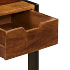 Credenza in legno di Sheesham marrone con 3 cassetti, per 1 persona