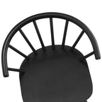 Sedia da pranzo senza braccioli Spindle Back nera / bianca / caffè scuro / noce, set da 4