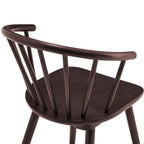 Sedia da pranzo senza braccioli Spindle Back nera / bianca / caffè scuro / noce, set da 4