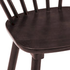 Sedia da pranzo senza braccioli Spindle Back nera / bianca / caffè scuro / noce, set da 4