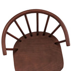 Sedia da pranzo senza braccioli Spindle Back nera / bianca / caffè scuro / noce, set da 4