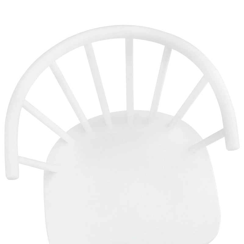 Sedia da pranzo senza braccioli Spindle Back nera / bianca / caffè scuro / noce, set da 4