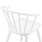 Sedia da pranzo senza braccioli Spindle Back nera / bianca / caffè scuro / noce, set da 4