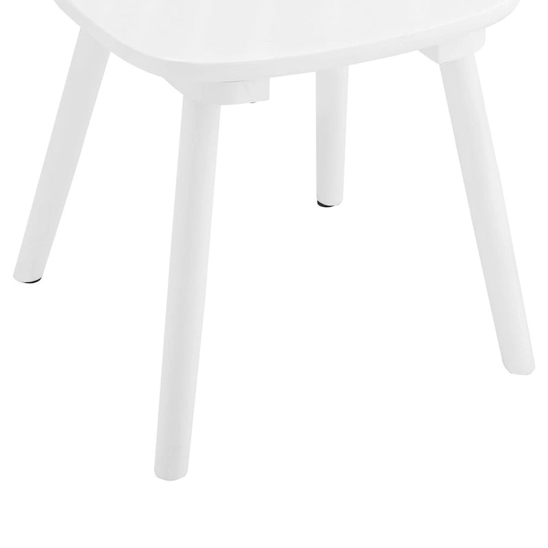 Sedia da pranzo senza braccioli Spindle Back nera / bianca / caffè scuro / noce, set da 4