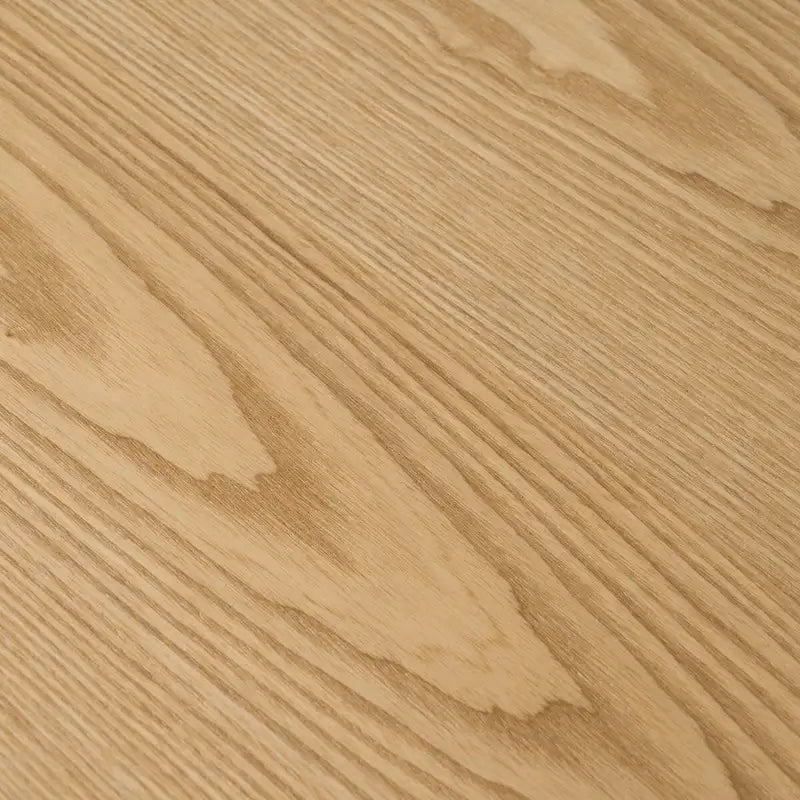 Madia in legno di frassino color beige naturale con gambe dorate, stile a 4 ante