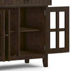 Brunette Brown Credenza a buffet transizionale a 4 ante – Adatta 1 famiglia