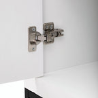 Credenza a 4 ante nera / bianca / blu notte con ripiani regolabili