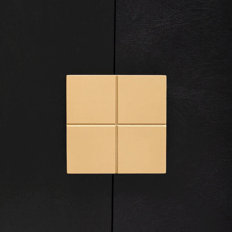 Credenza a 4 ante nera / bianca / blu notte con ripiani regolabili