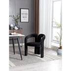 Sedia da pranzo con braccioli e schienale a botte in velluto beige/oliva/nero, set da 2
