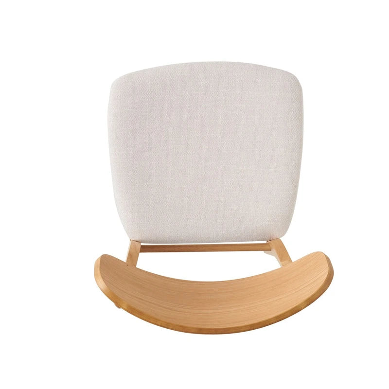 Sedie da Pranzo Imbottite, Stile Mid-Century, Set da 2 (Grigio Scuro / Beige Chiaro)