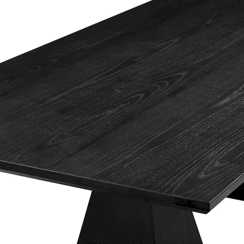 Tavolo da Pranzo Rettangolare in Legno Naturale con Base in Ottone, 8–10 Posti a Sedere